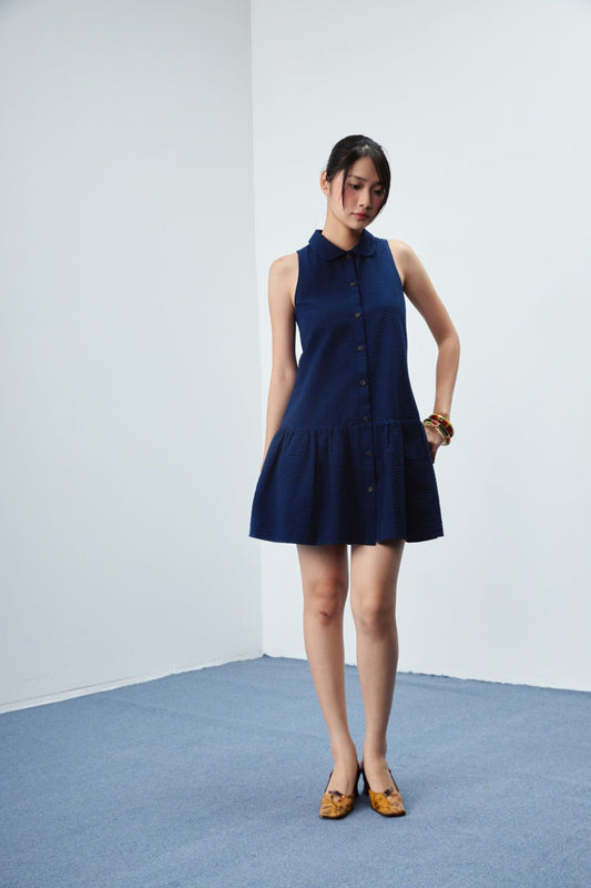 Libe Sleeveless Shirt Dress (Pre-order)