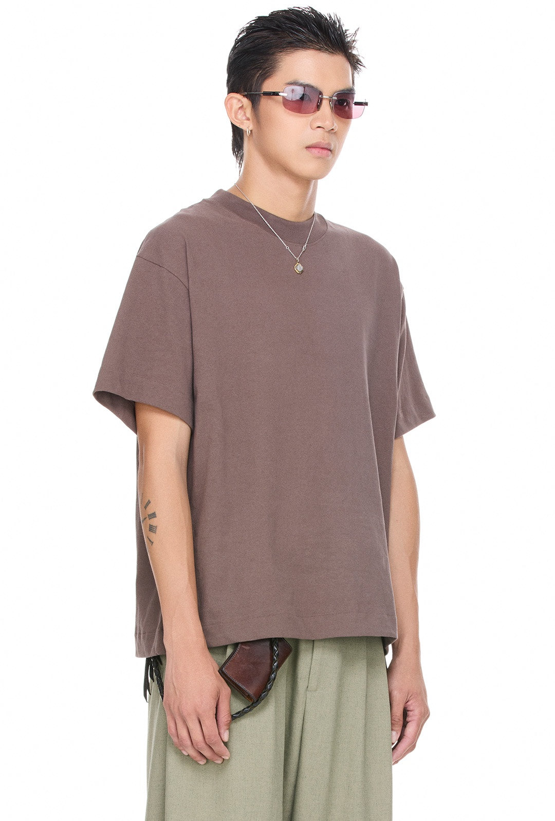 The Beuter Blank Mocha Boxy T-Shirt
