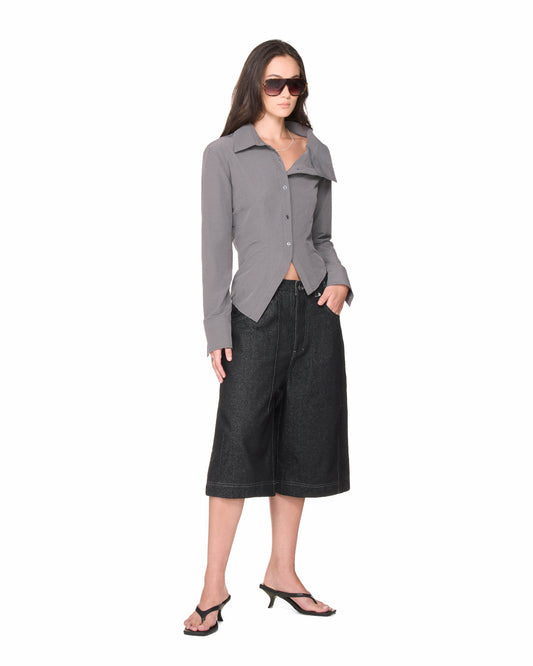 The Beuter Wmns Asymmetric Shirt - Grey