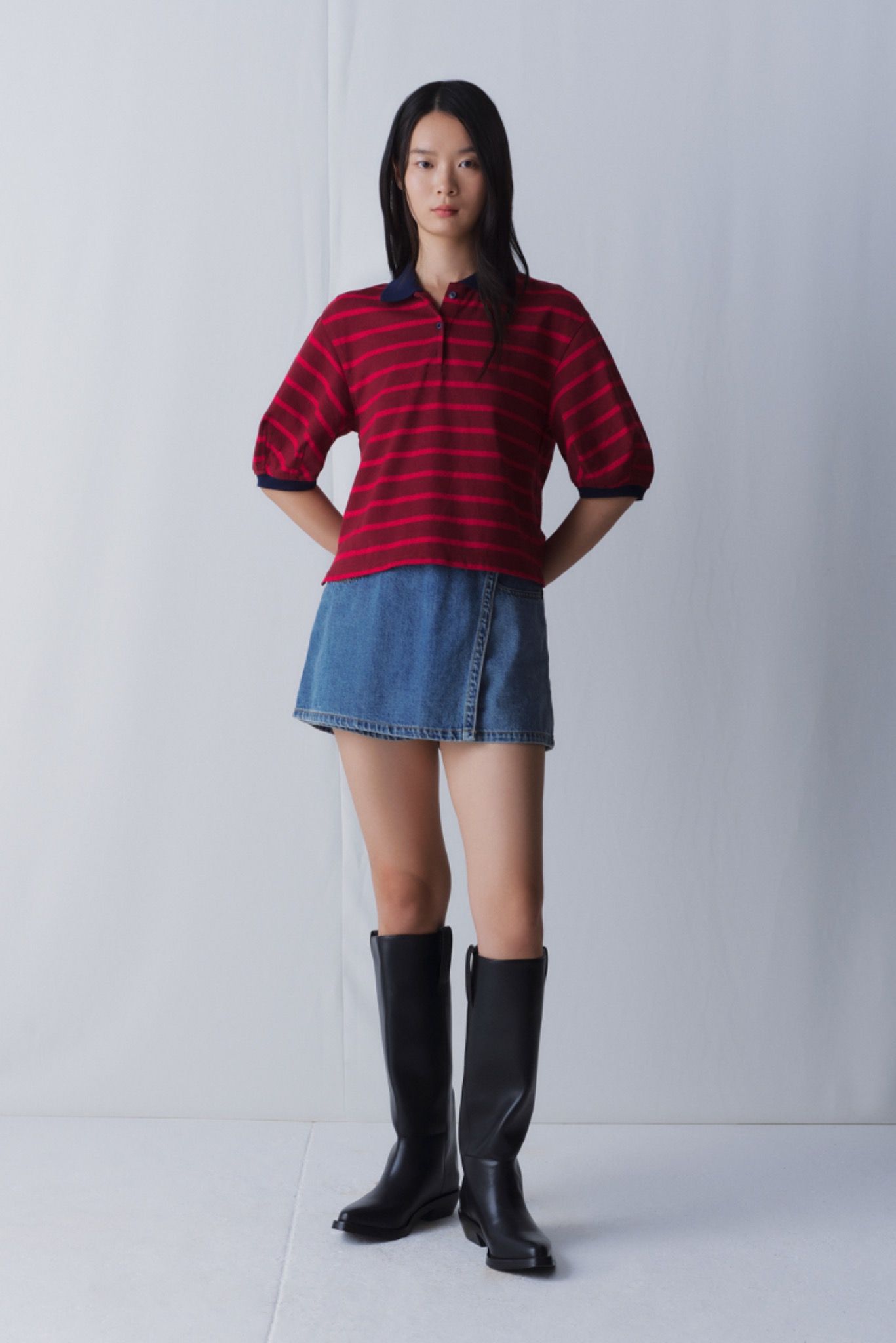 Libe Boxy Polo Top (Pre-order)