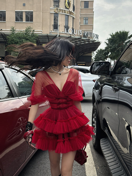 Kathy Atelier Nabi Red Dress