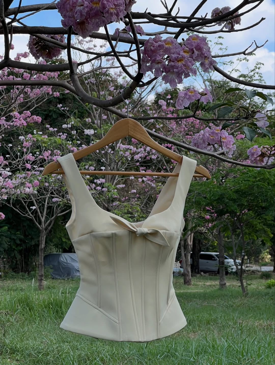 Yellow Petal Fall Corset