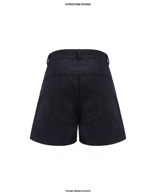 Hypnotism Frame Denim Shorts