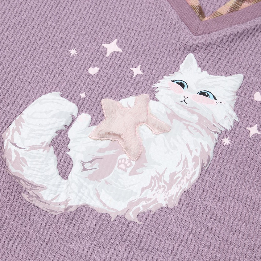 Aiai Studio Furry Angel Collar Sweater