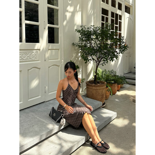 Tus.Atelier Hope Plaid Camisole