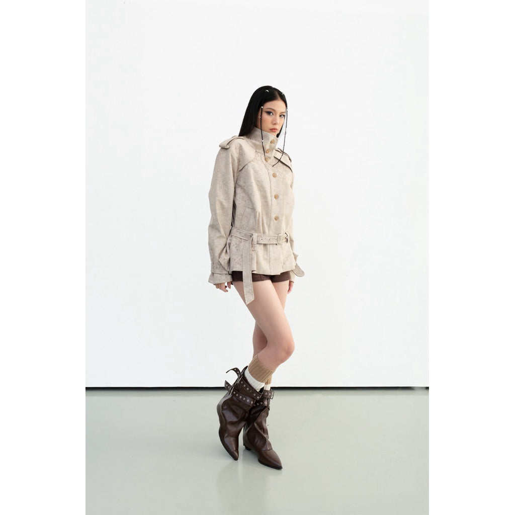 Cera Straight Trench Coat