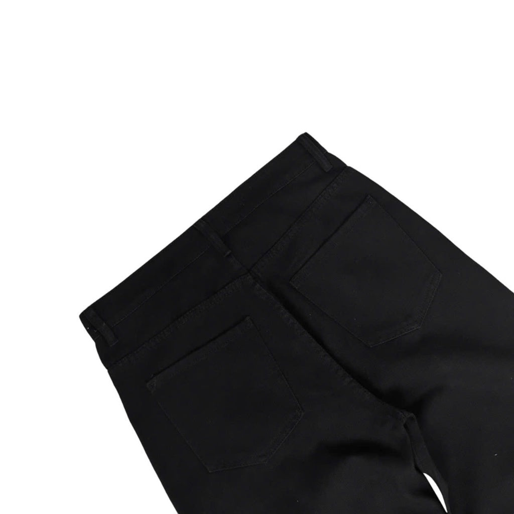 WHOSE Black Wide Straight Jeans (Pre-order)