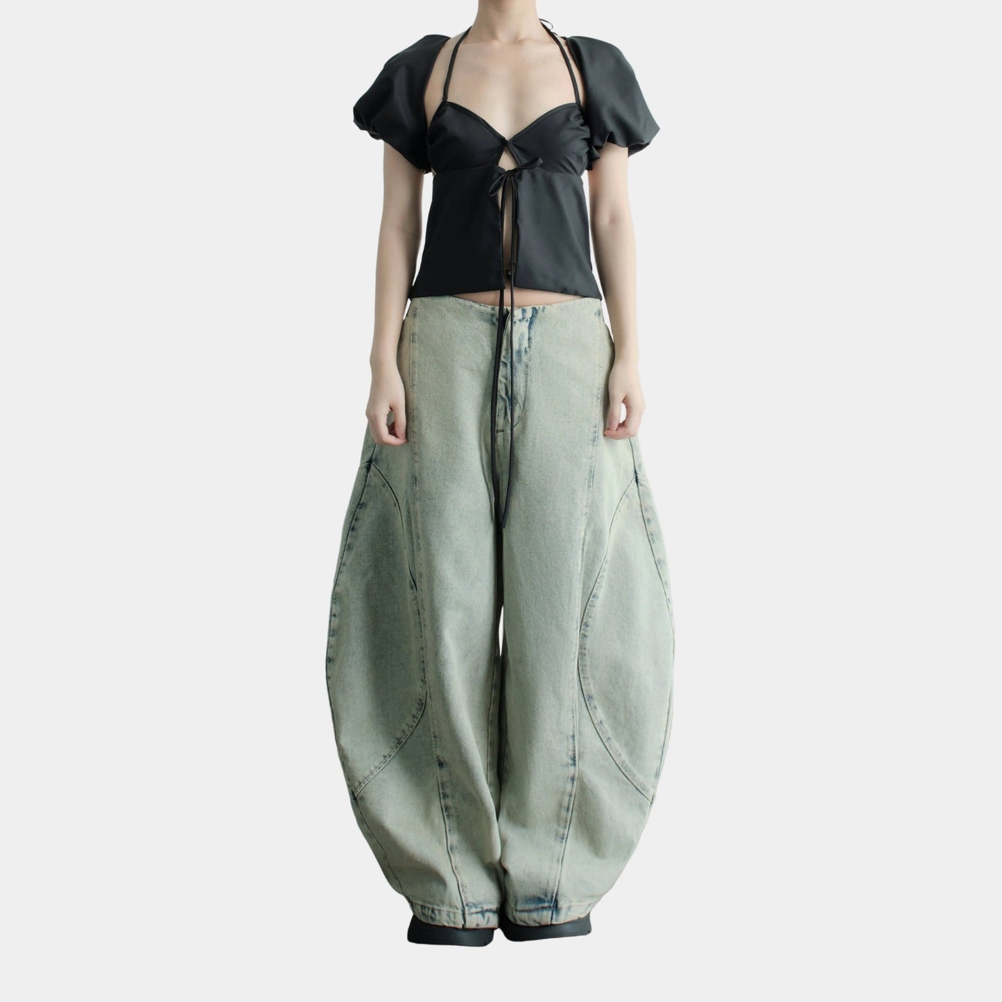 Bunny Hill Beau Top (Black) (Pre-order) - Em Clothing