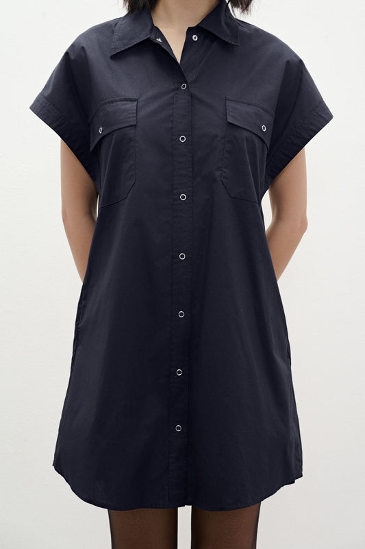 Libe Black Shirt Dress (Pre-order)