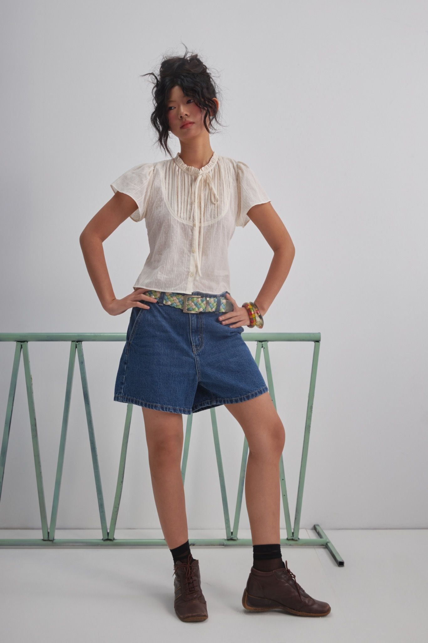 Libe Blue Bermuda Denim Shorts (Pre-order)