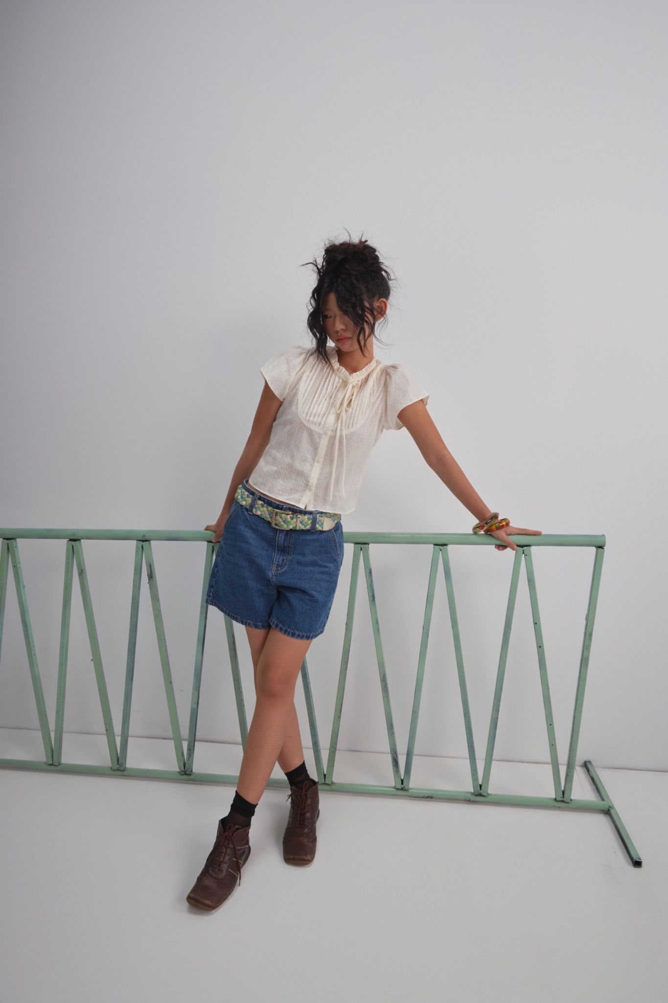 Libe Blue Bermuda Denim Shorts (Pre-order)