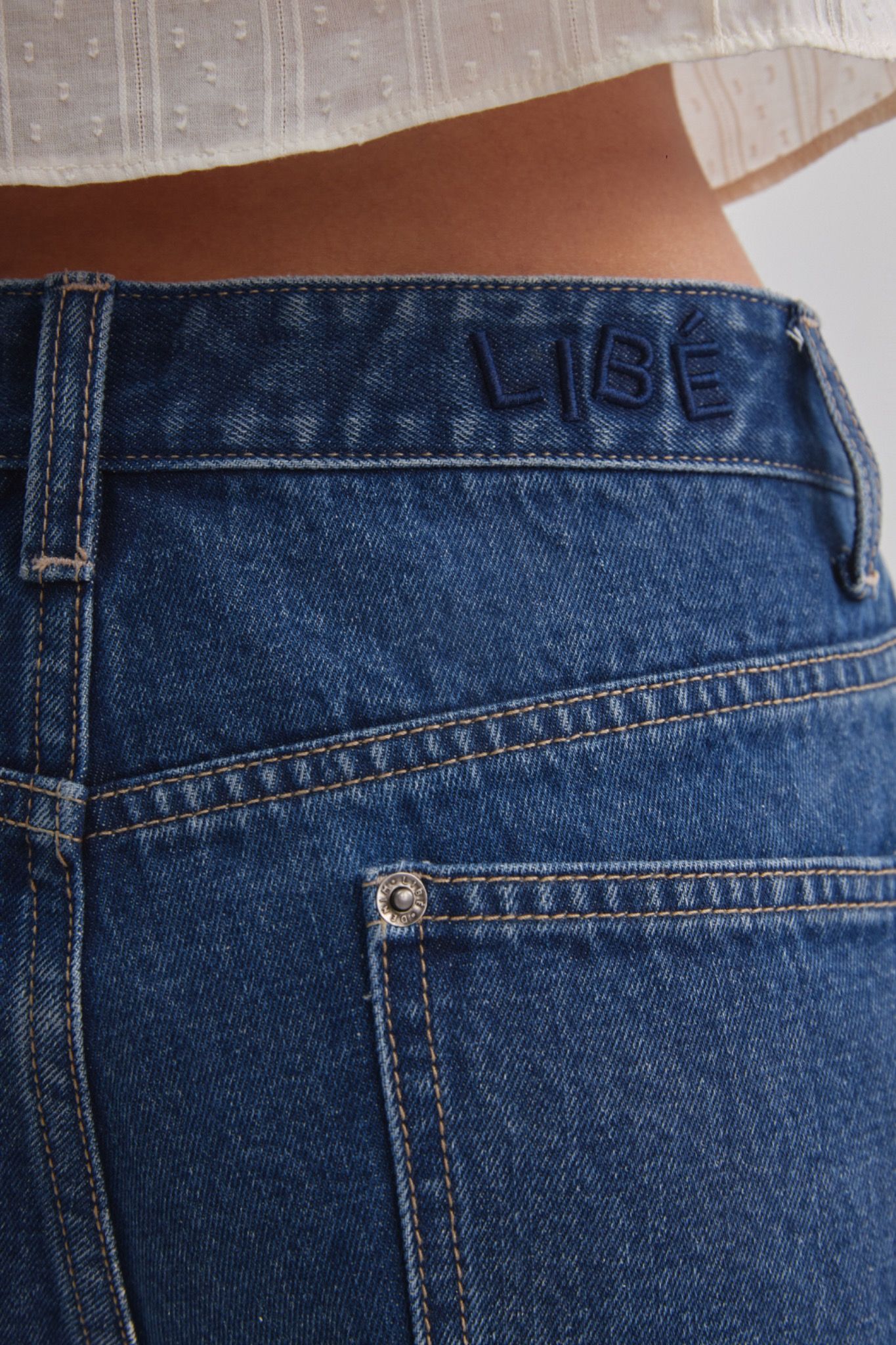 Libe Blue Bermuda Denim Shorts (Pre-order)
