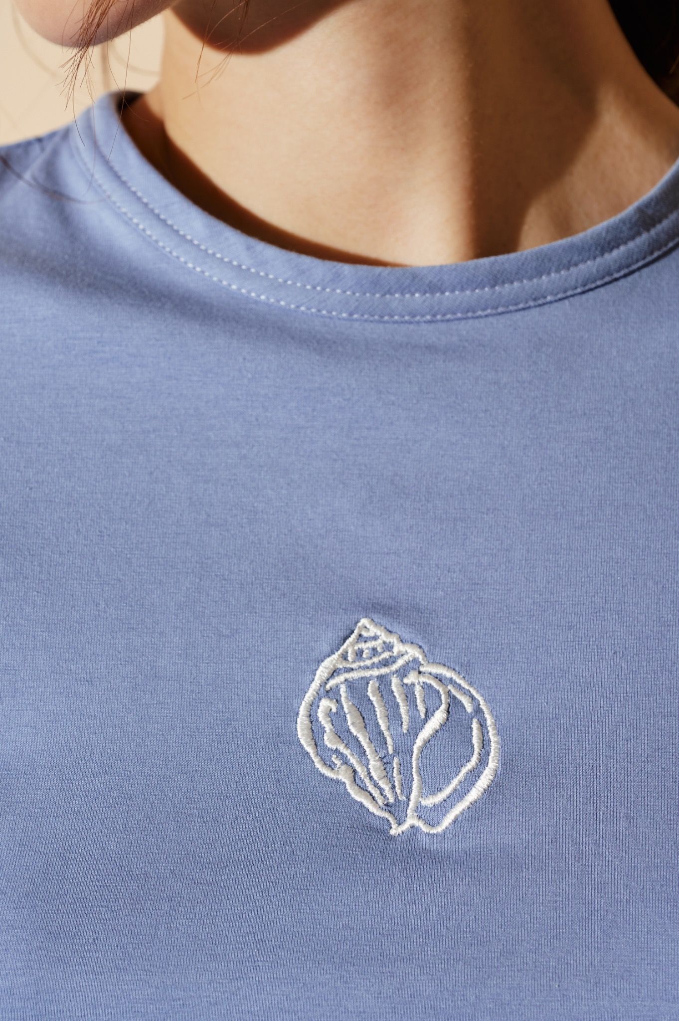 Libe Blue Embroidered Babytee (Pre-order)
