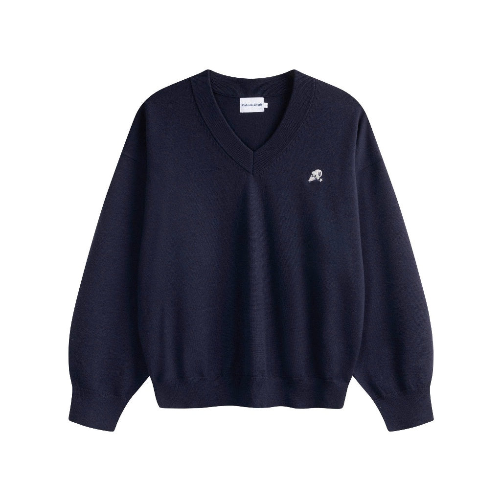 Calem Club Campus V-neck Knit