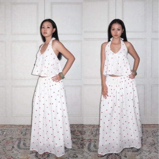 Tus.Atelier Heart Long Skirt
