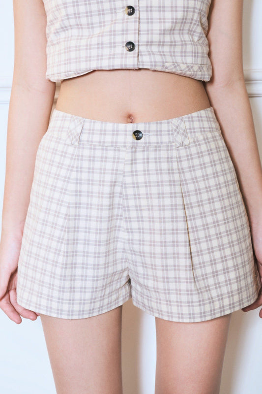 Libe Checked Shorts (Pre-order)
