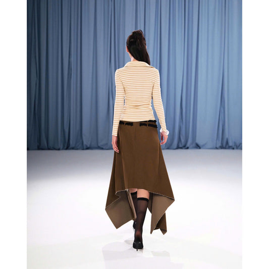 Sodope Club Cocoa Crepe Top (Pre-order)