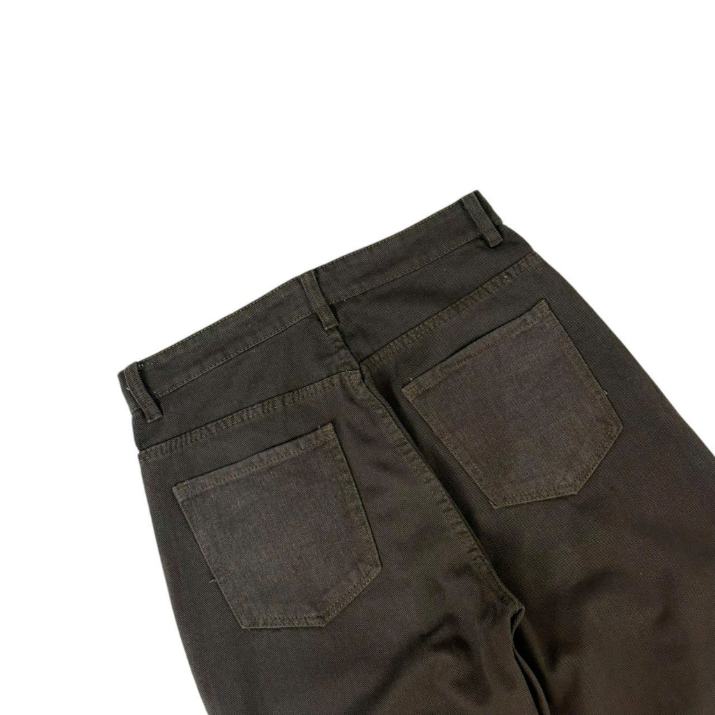 WHOSE Dark Brown Wide Straight Jeans (Pre-order)