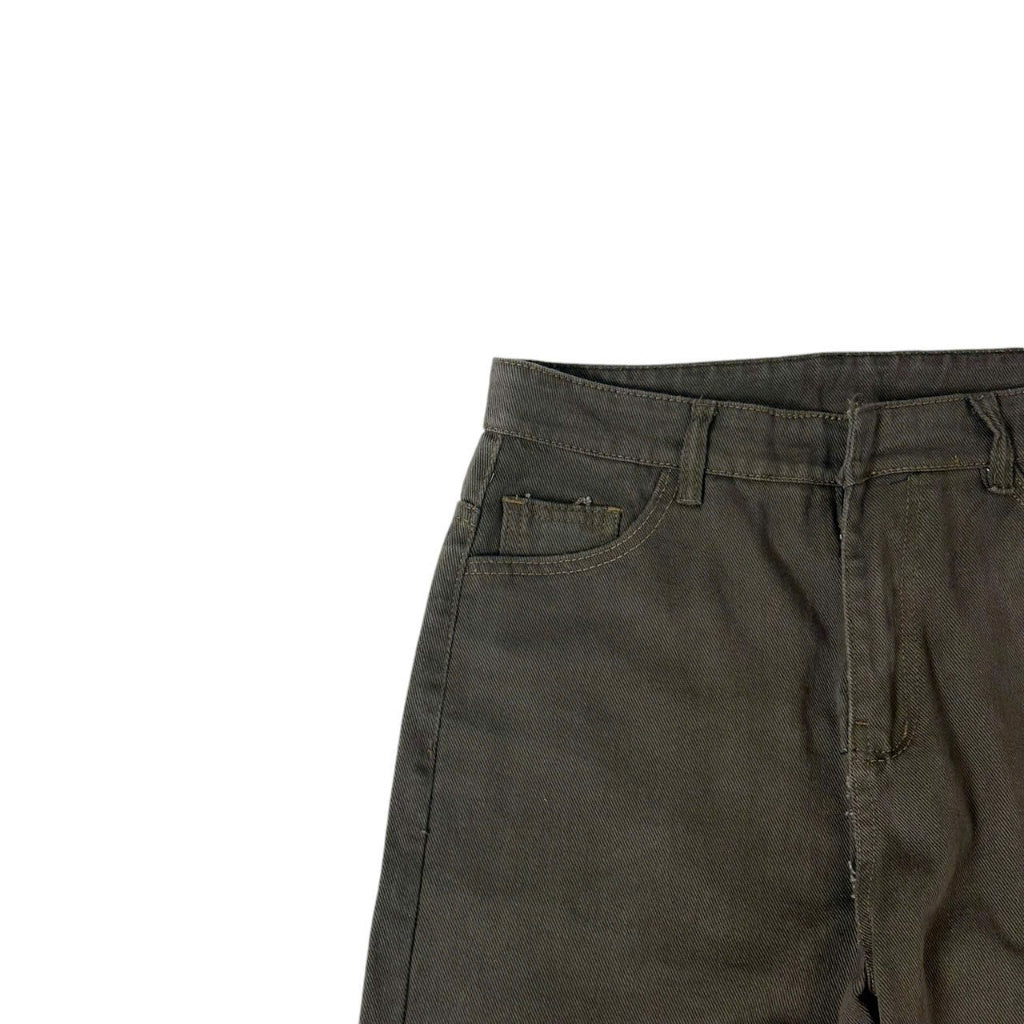 WHOSE Dark Brown Wide Straight Jeans (Pre-order)