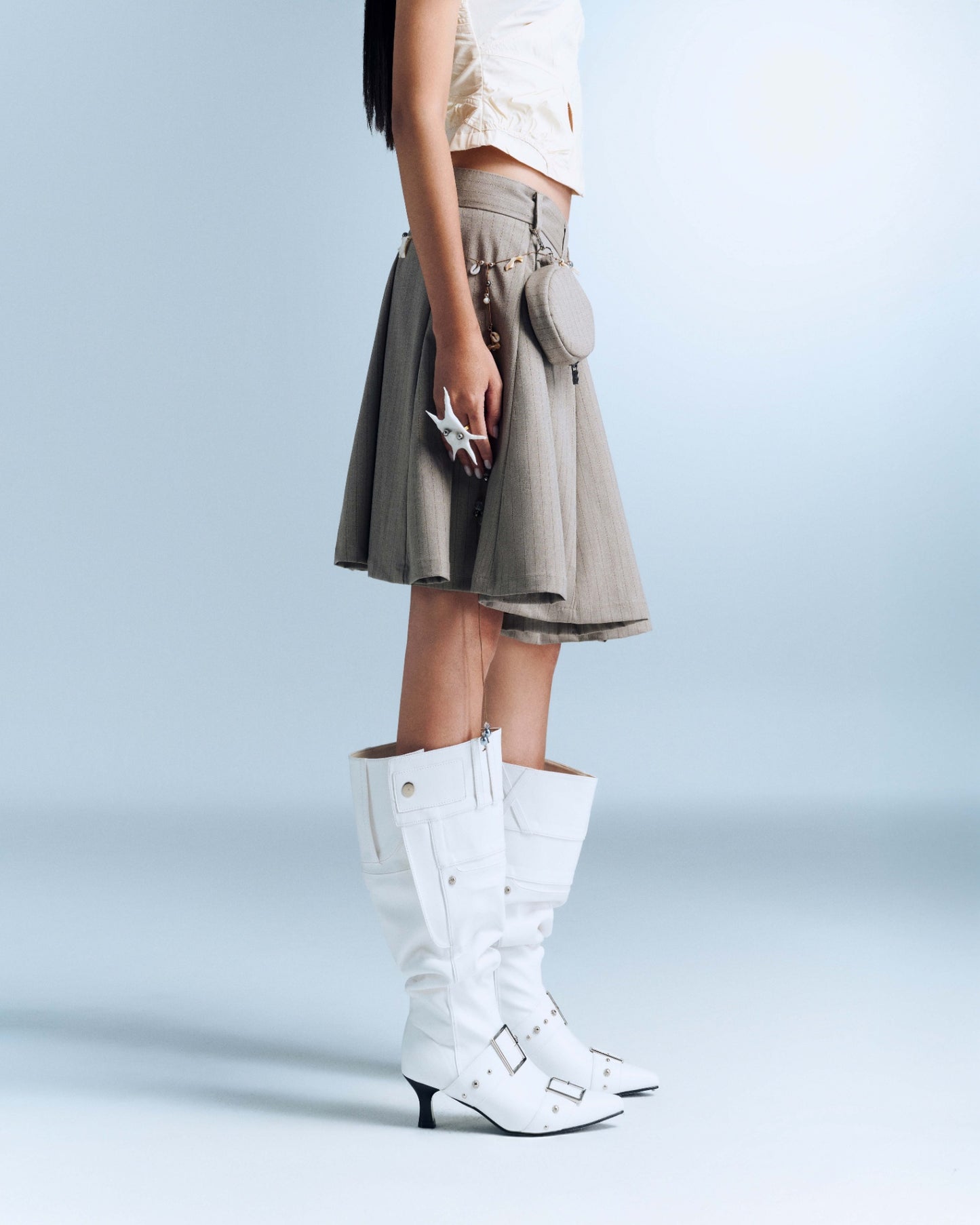 Bunny Hill Devora Skirt - Brown Stripes (Pre-order)