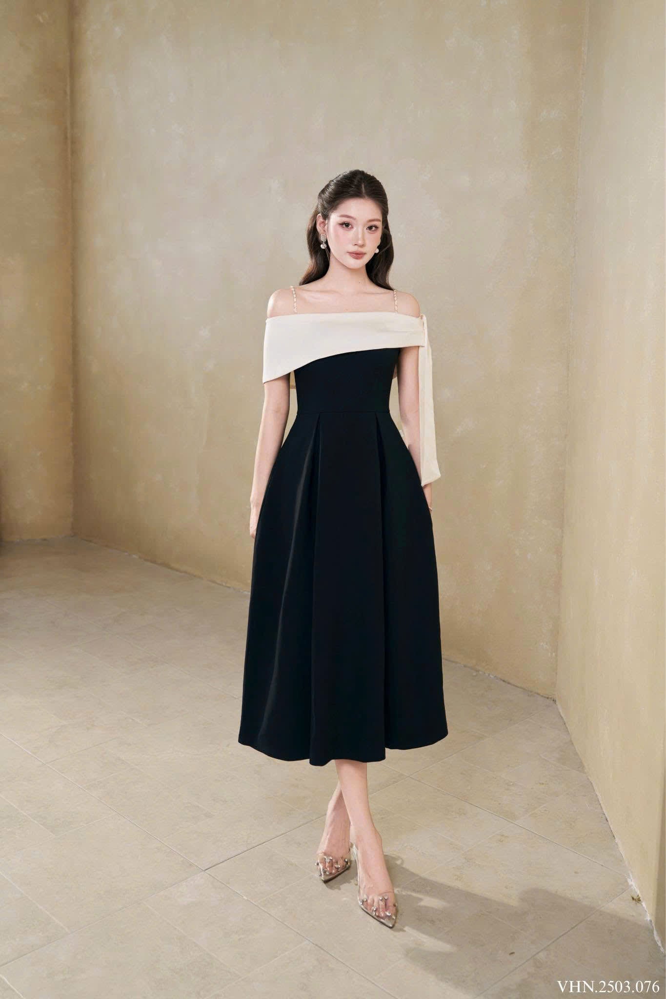 Tiinstore Velvet Bow Party Dress