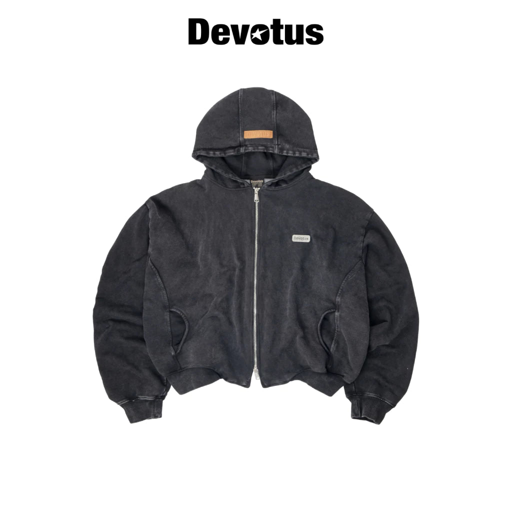 Devotus Static Hoodie Zip Wash - Delivery in 48h