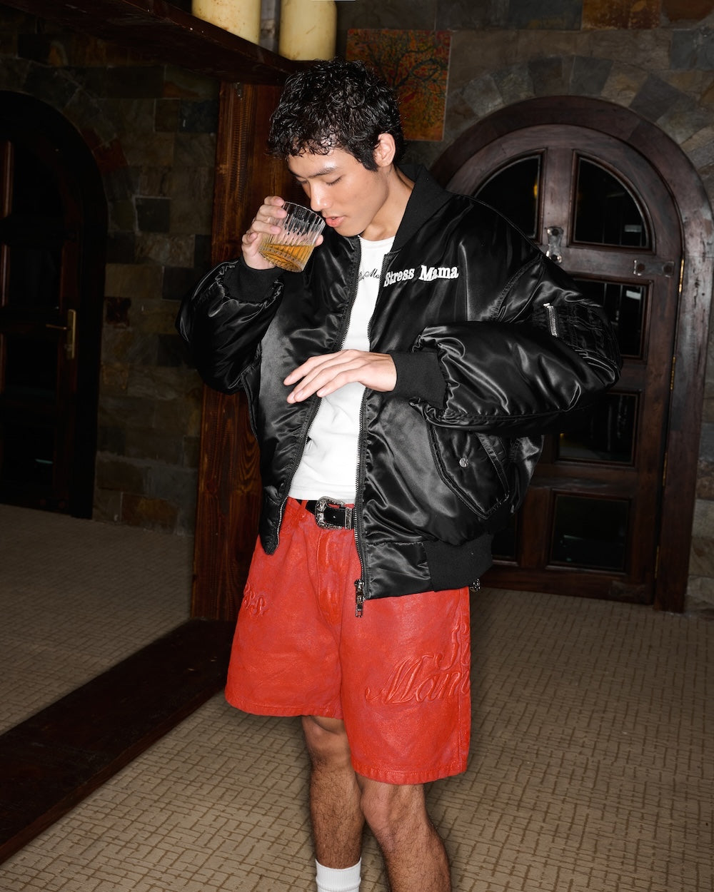 STRESSMAMA FW24 Coated Shorts (Pre-order)