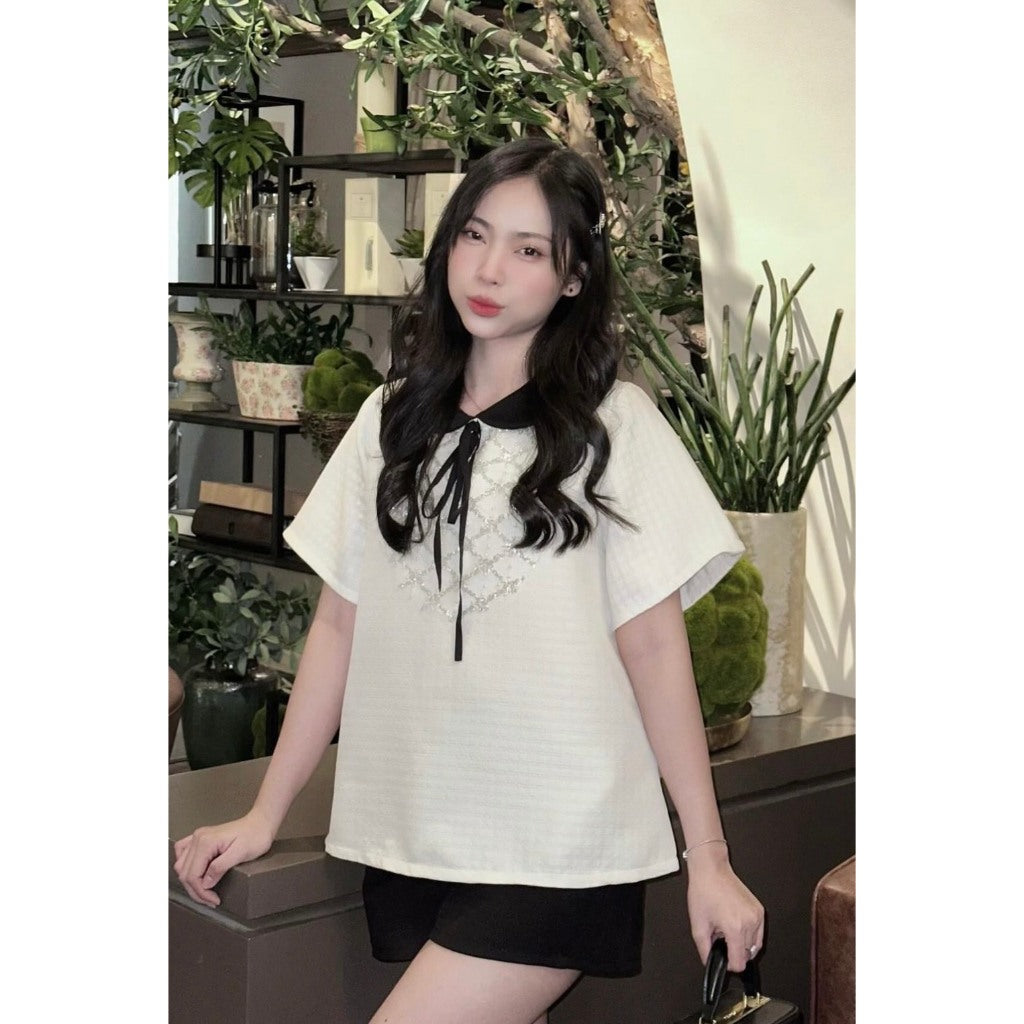 Aguja Fincy Mesh Top & Shorts Set (Pre-order)