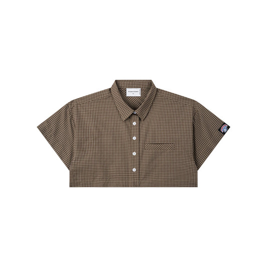 Push Push Gingham Crop Shirt