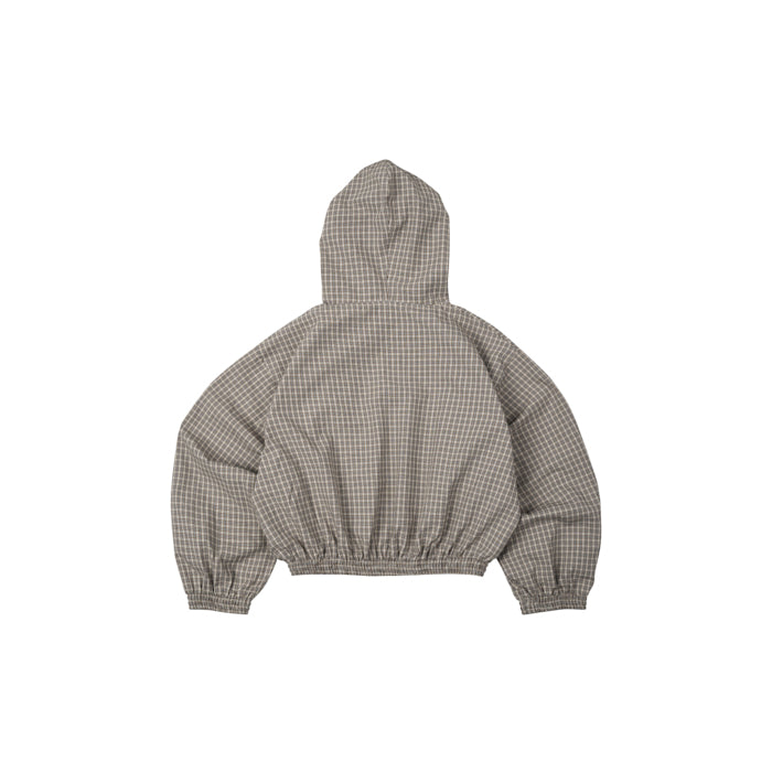 Push Push Gingham Half-zip Hoodie