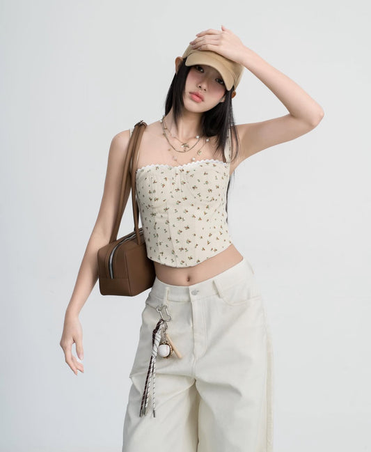 Hoo Design Corset with mini flowers