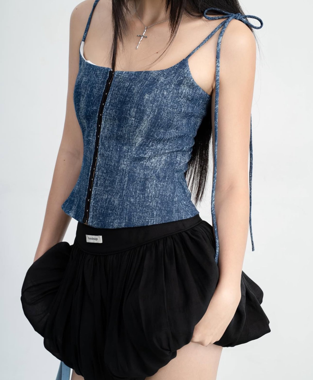 Hoo Design Denim Corset (Pre order)
