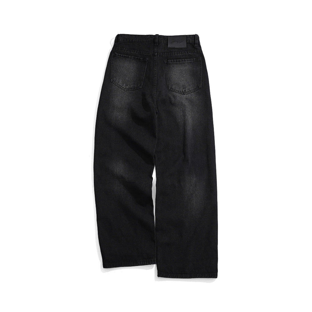 WHOSE Smoke Wide Straight Jeans