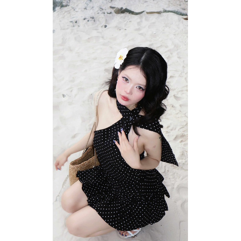 Aguja Kabi Polka Dot Slip Dress (Pre-order)