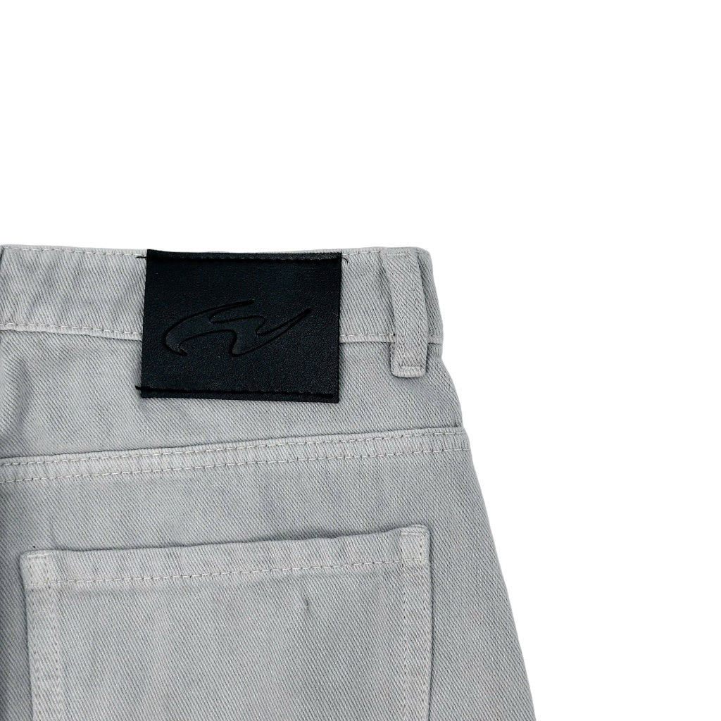 WHOSE Light Smoke Wide Straight Jeans (Pre-order)