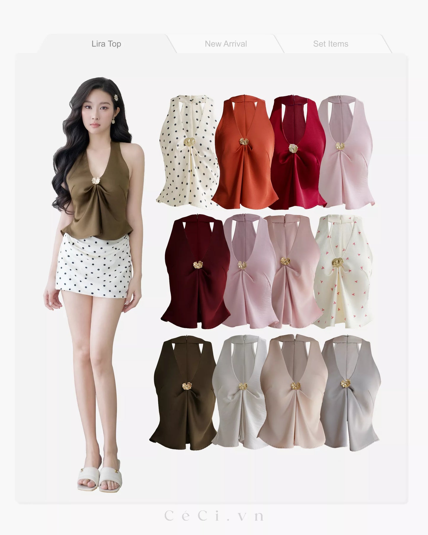 Ceci Lira Top - Silver Glow
