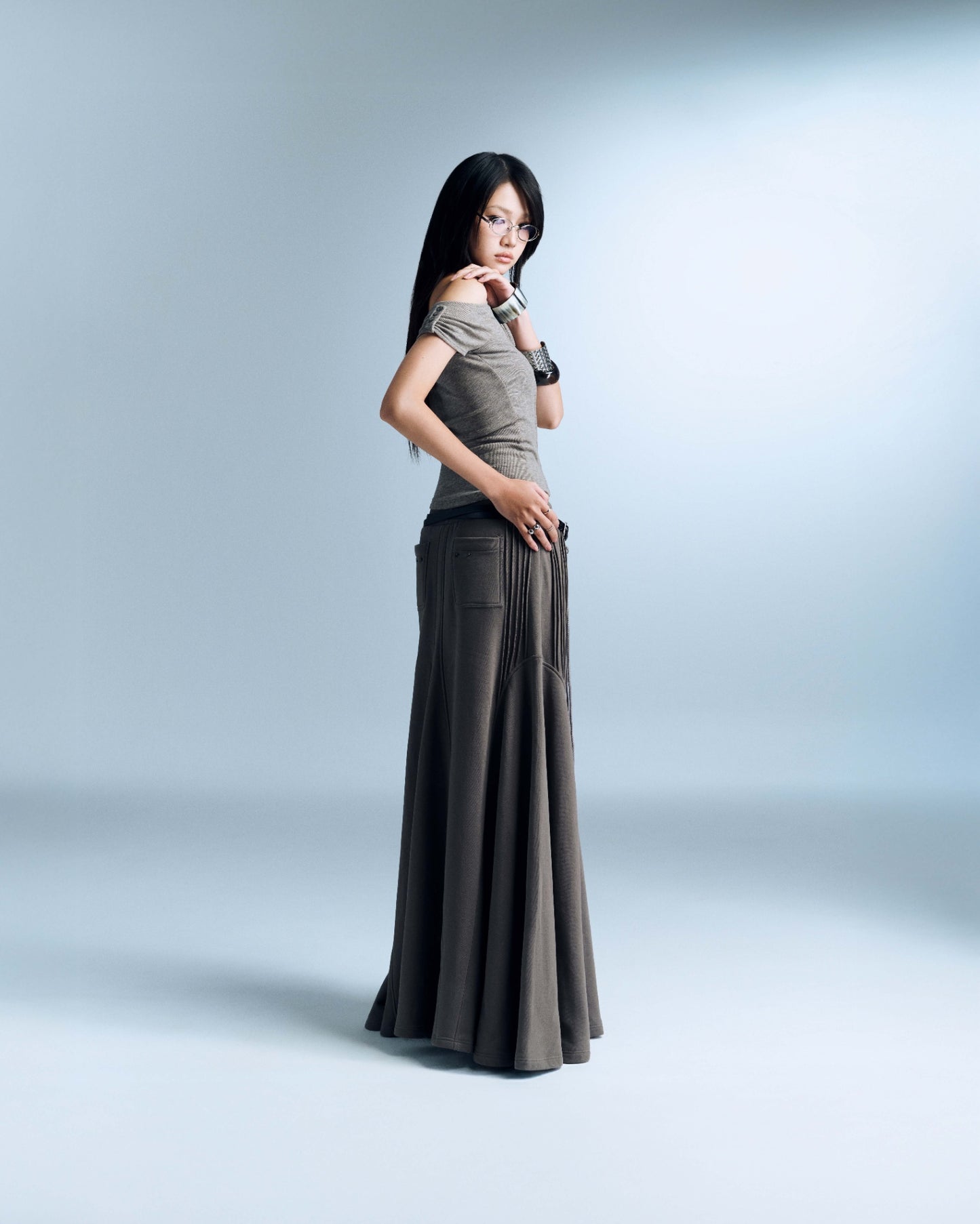 Bunny Hill Lobelia Top - Grey (Pre-order)