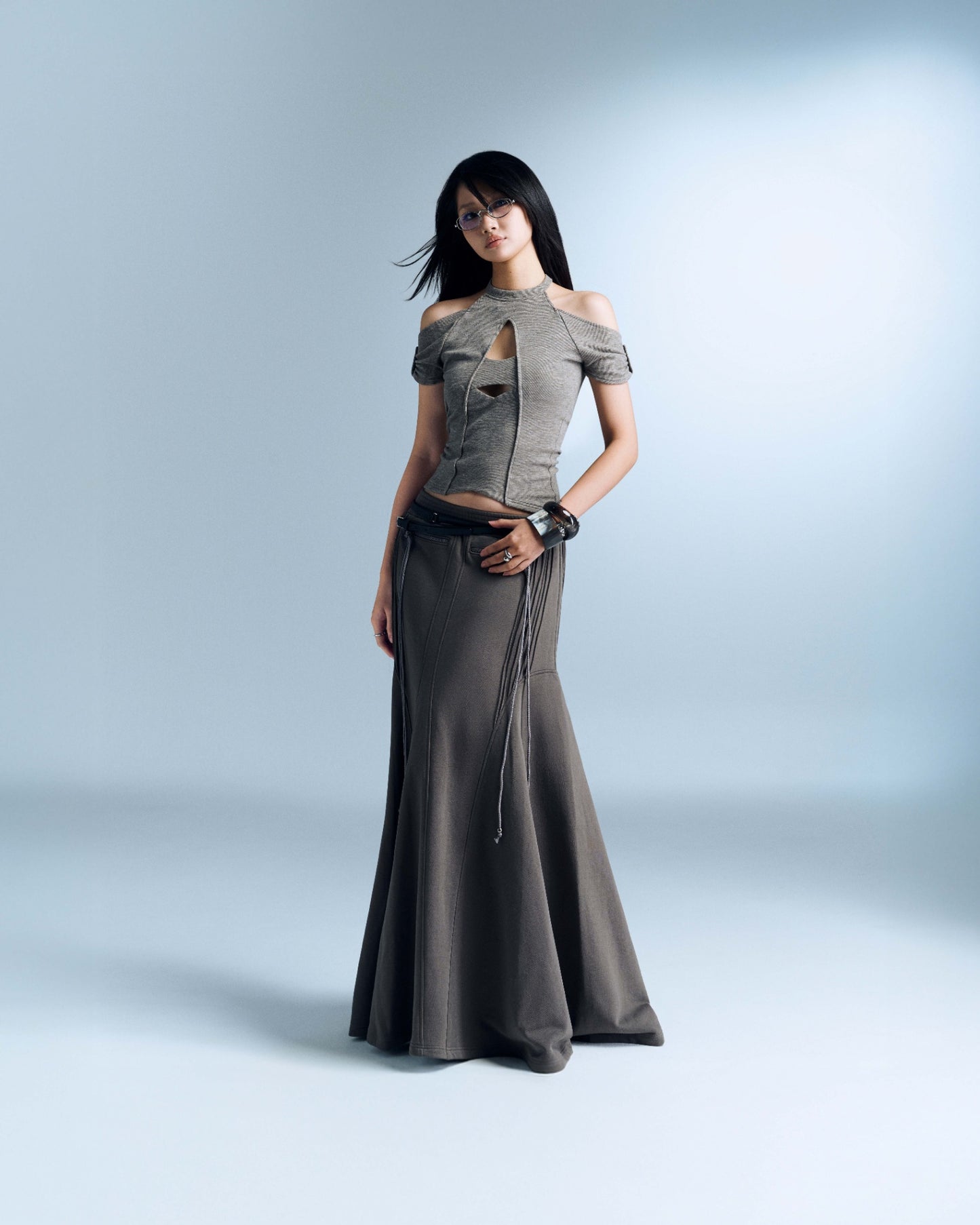 Bunny Hill Lobelia Top - Grey (Pre-order)
