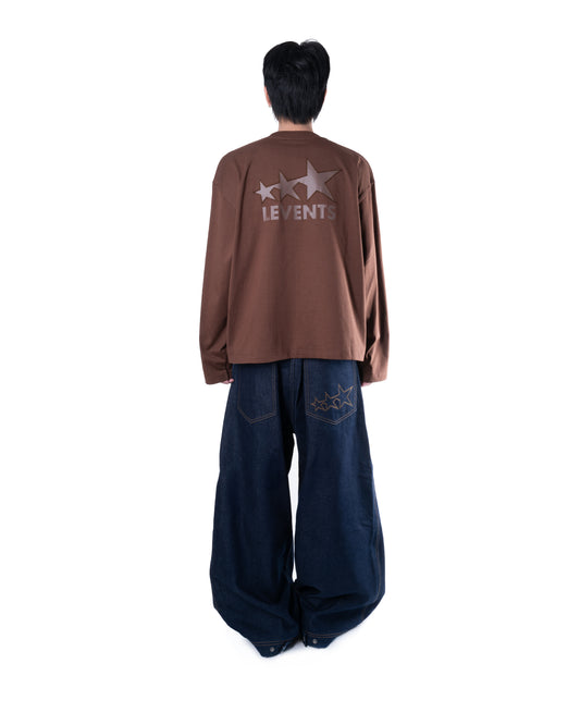Levents Signature Logo Long Sleeve Boxy Tee