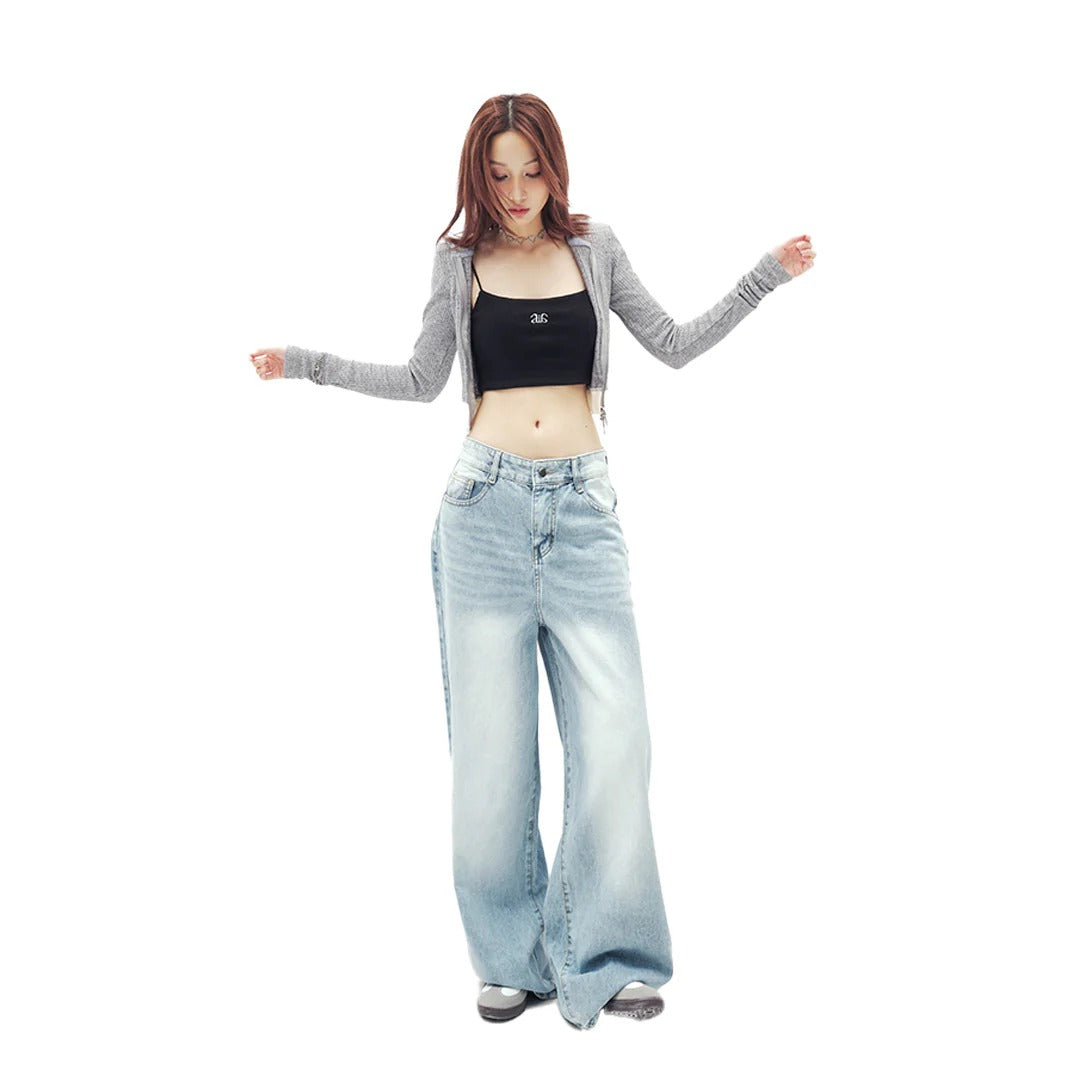 Aiai Studio Low-Rise Jean Wash Vers 2 (Pre-order) - Em Clothing