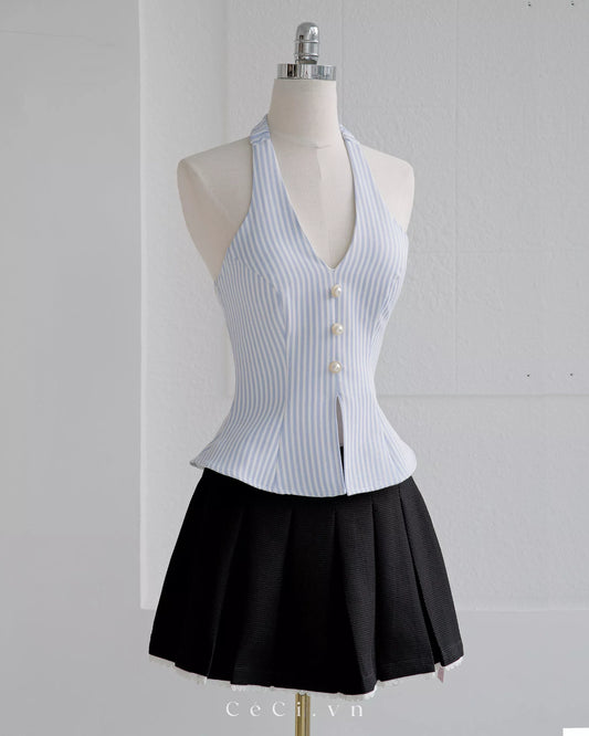 Ceci Maisie Top - Bluebell Sky