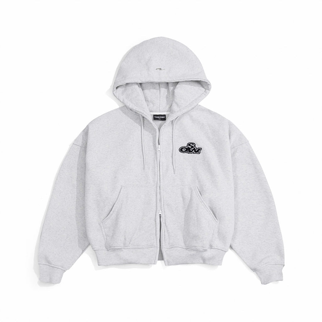 WHOSE Muffin Zip-Up Hoodie (With Inner Pocket) (Pre-order)