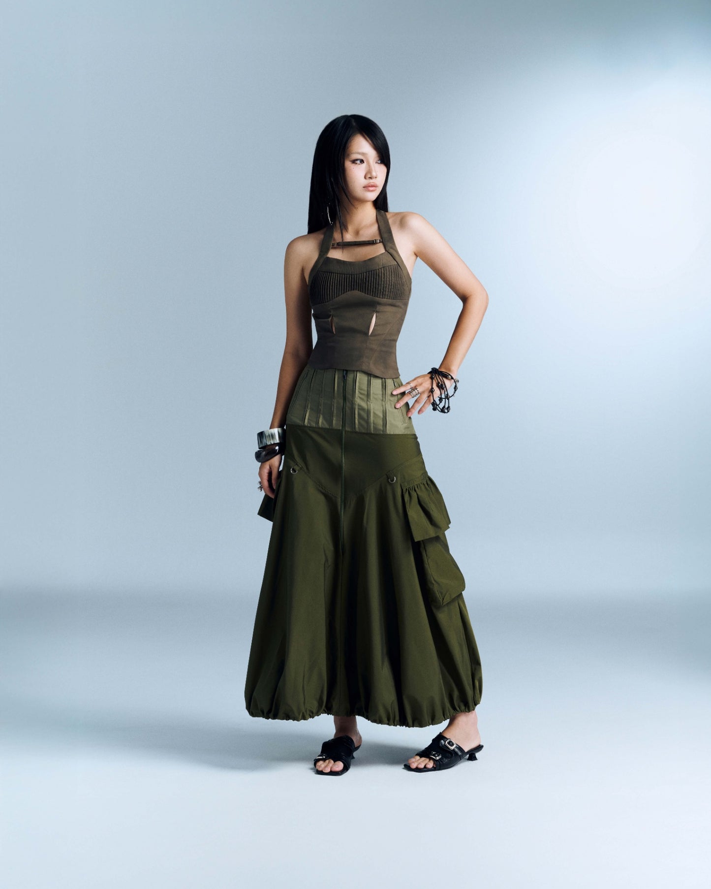 Bunny Hill Murelle Skirt - Moss Green (Pre-order)