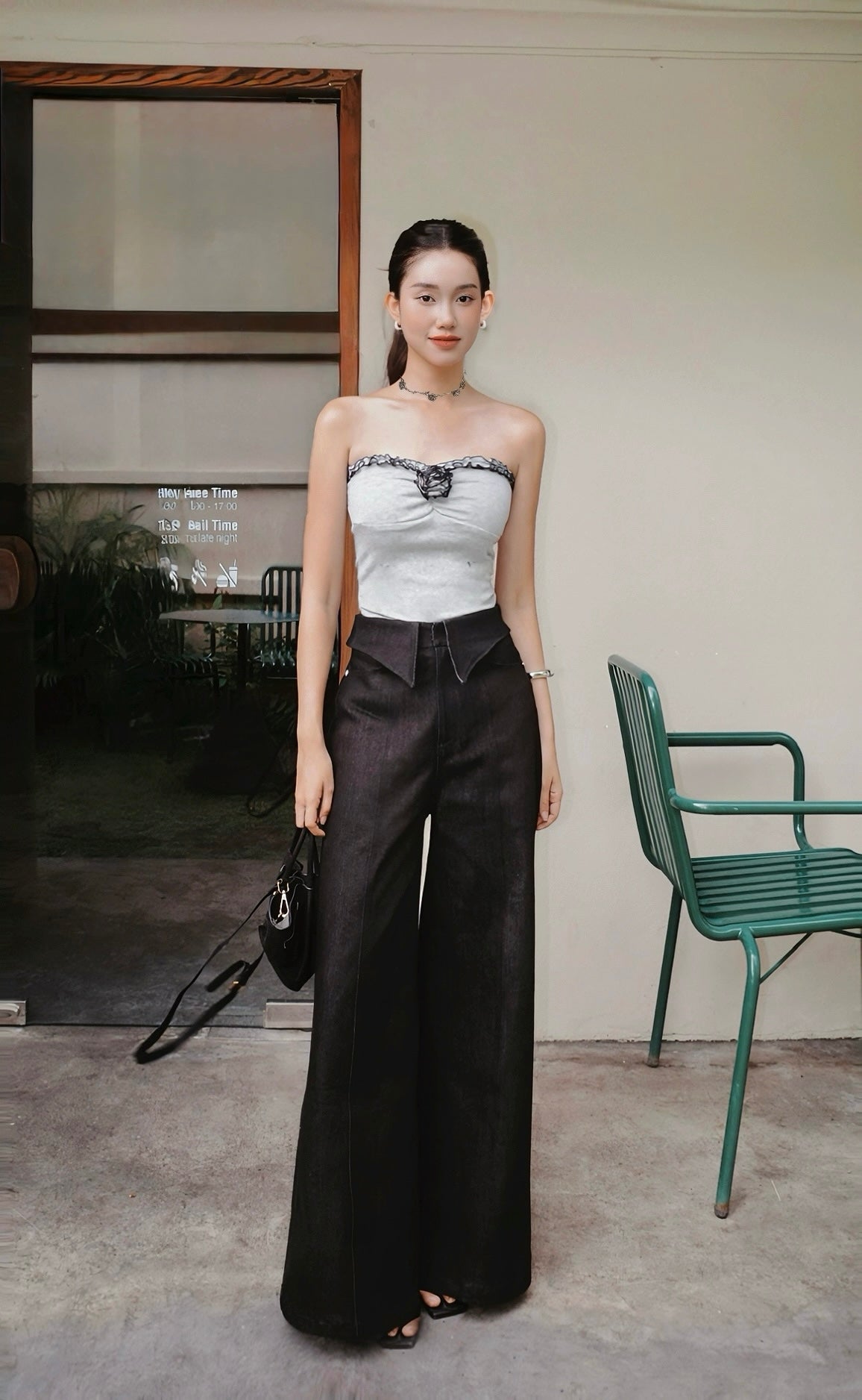 The Fance Mama Joy Wide-leg Flared Jeans (Pre-order)