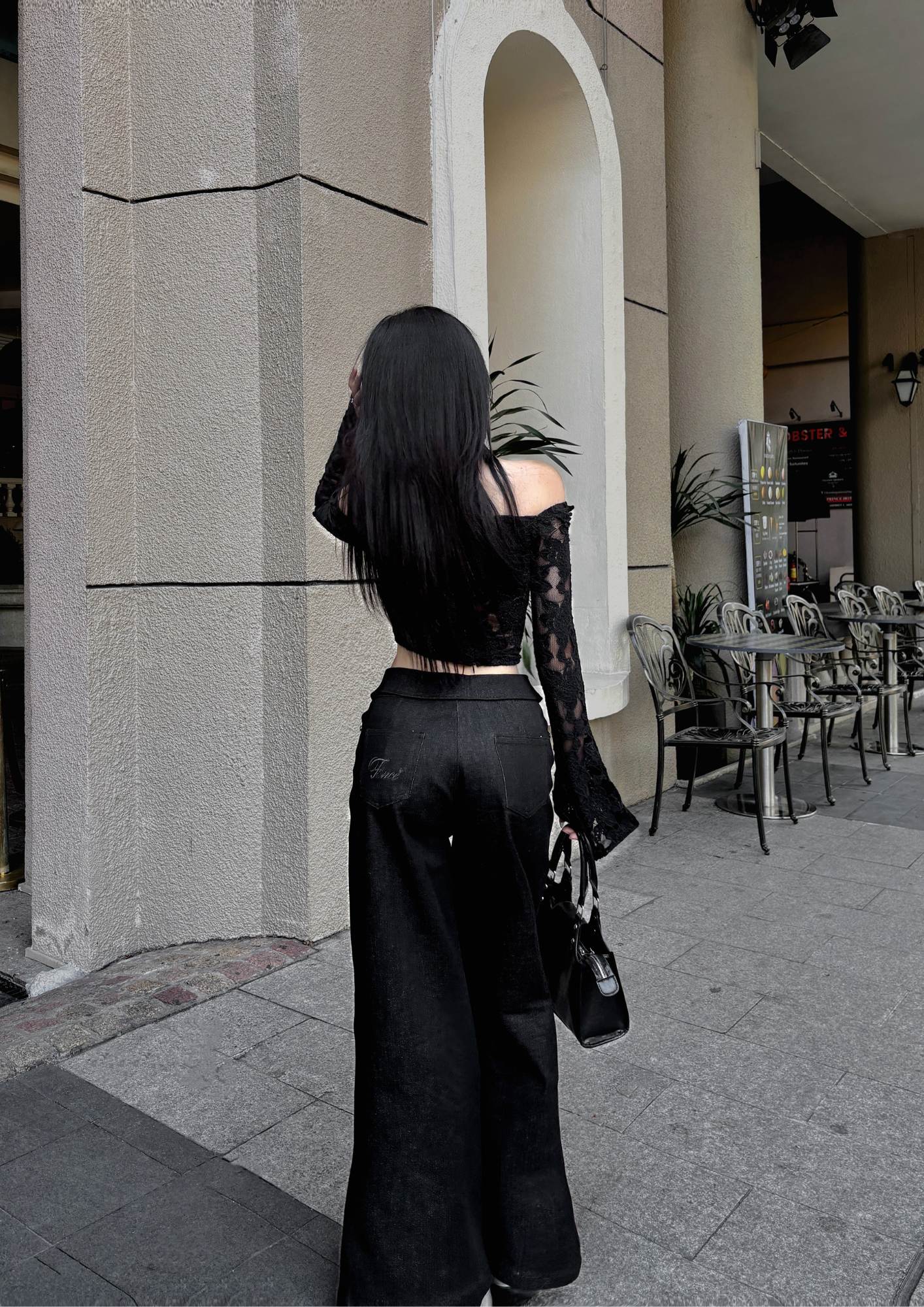 The Fance Mama Joy Wide-leg Flared Jeans (Pre-order)
