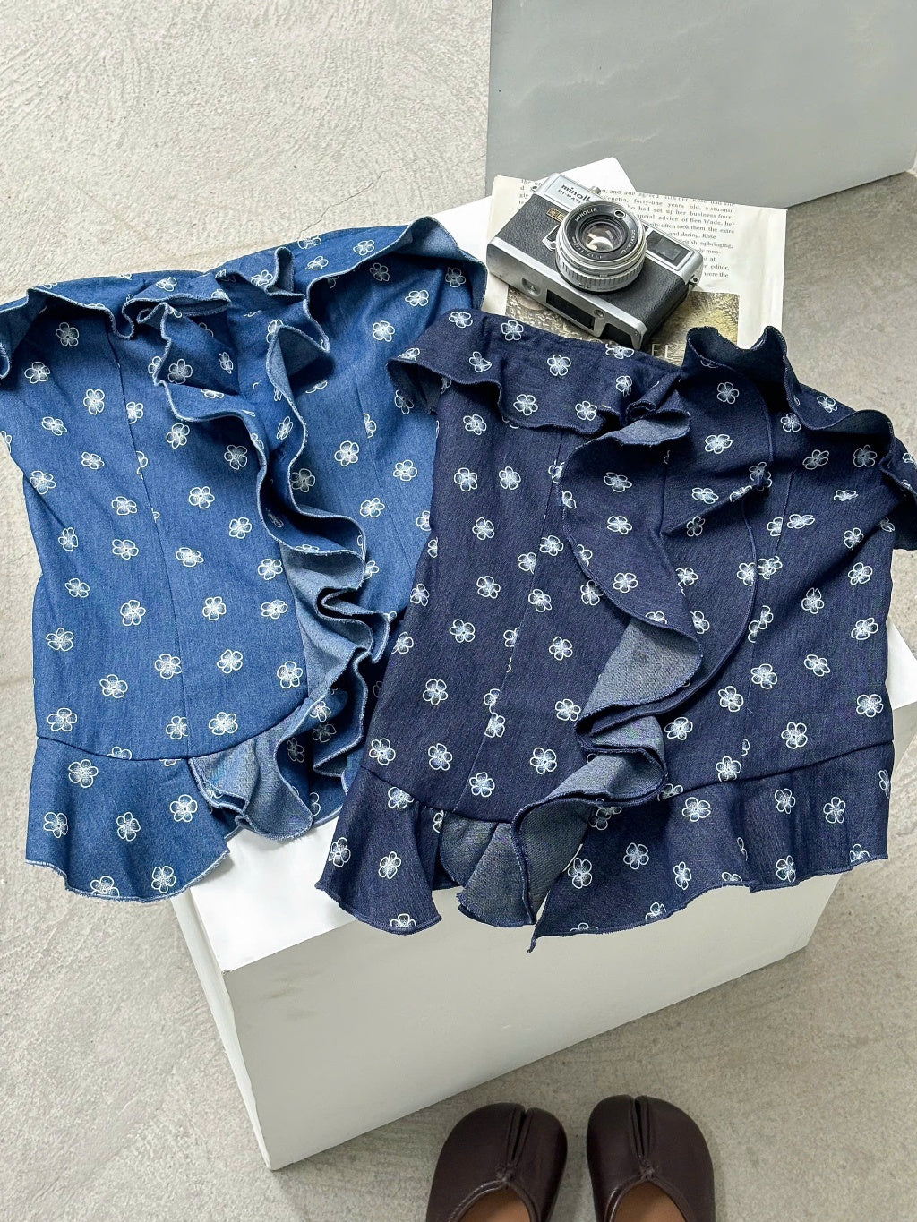 Mieufashionista Denim Tube Top Mane
