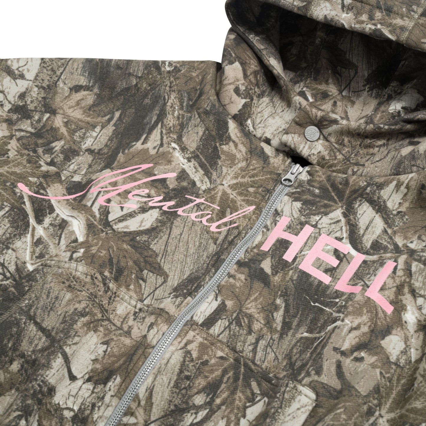 The Beuter Mental Hell Camo Boxy Zip Hoodie