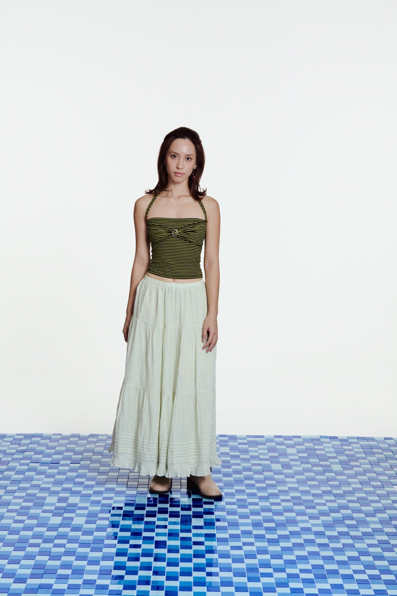 Libe Mint Maxi Skirt (Pre-order)