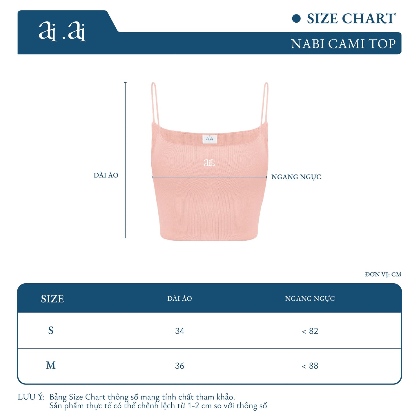 Aiai Studio Nabi Cami Top (Pre-order) - Em Clothing