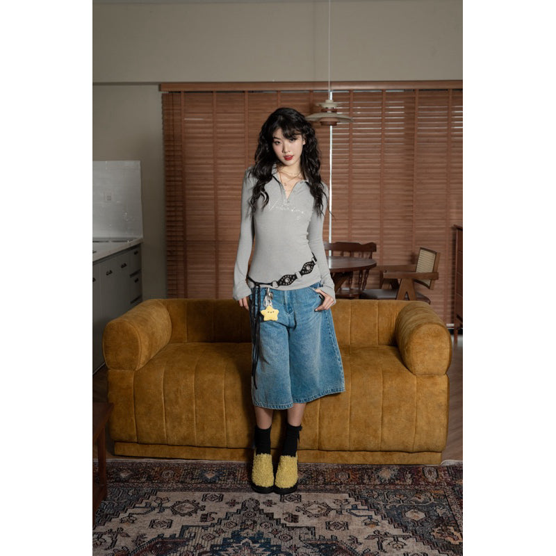 Ours stu Polo Neck T-Shirt (Pre-order)